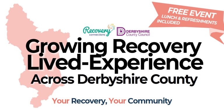 Lived Experience Recovery Organisation Roadshows – Dronfield Friday 26th of September